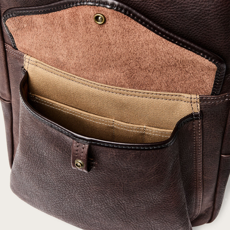 Heritage leather journeyman backpack par Filson | Ballard brown (Brown)