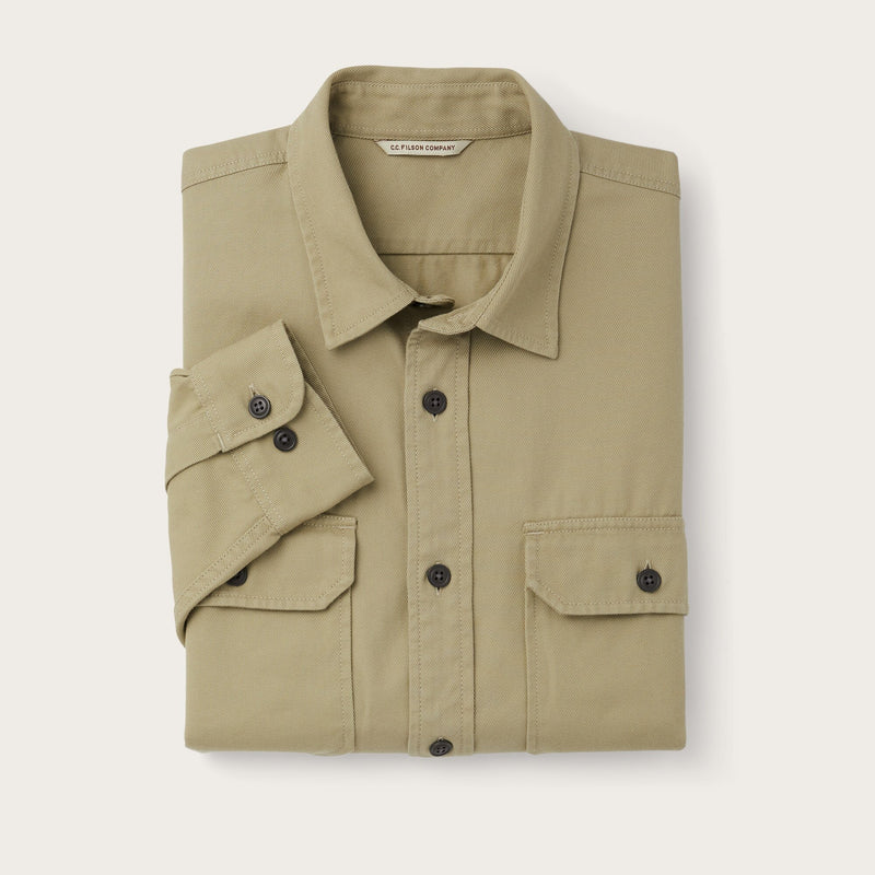 Chino twill shirt by Filson | Wood duck (Green)