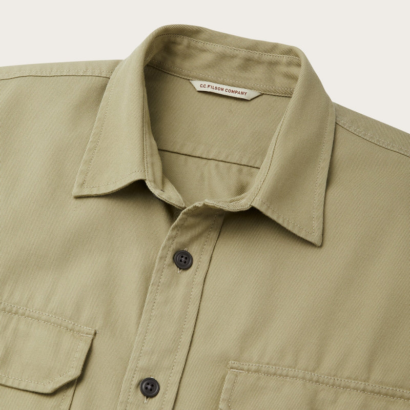 Chino twill shirt by Filson | Wood duck (Green)