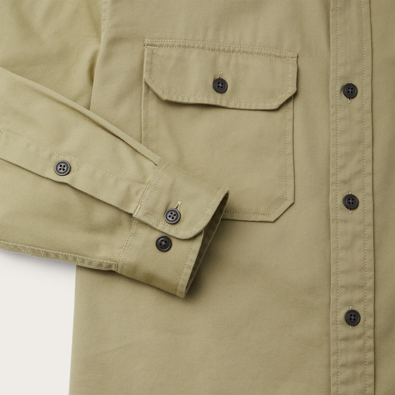 Chino twill shirt by Filson | Wood duck (Green)