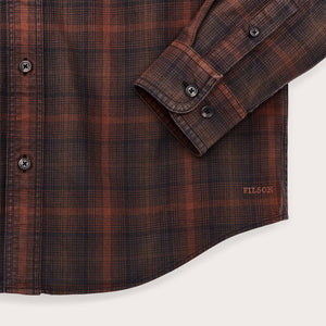 Lightweight alaskan guide shirt by Filson | Rust / brown / blue (Brown)