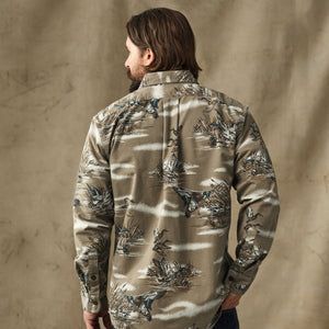 Field flannel shirt by Filson | Marsh olive print (Multicolor)