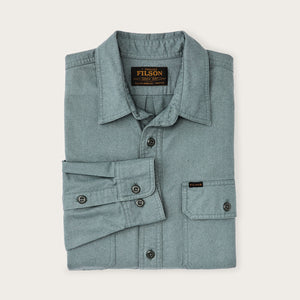 Field flannel shirt par Filson | Balsam green (Blue)