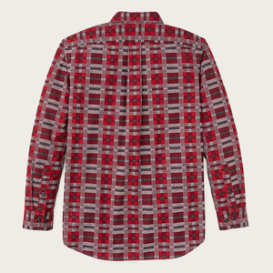 Field flannel shirt by Filson | Burgundy / red plaid (Red)