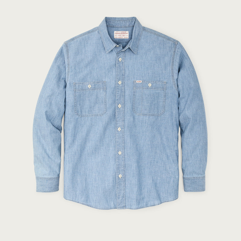 Chambray cpo shirt by Filson | Light indigo chambray (Blue)