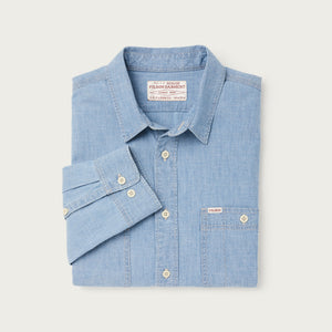 Chambray cpo shirt by Filson | Light indigo chambray (Blue)