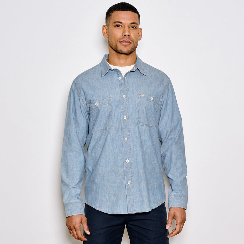 Chambray cpo shirt by Filson | Light indigo chambray (Blue)