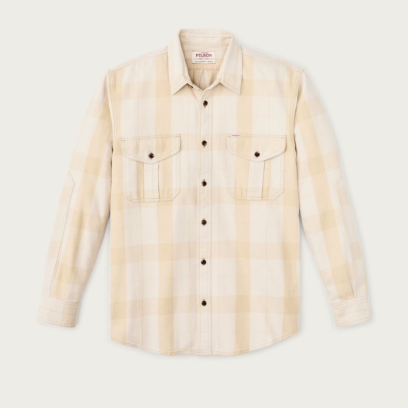 Vintage wash alaskan guide shirt by Filson | Light gray / khaki p (Yellow)