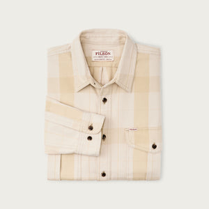 Vintage wash alaskan guide shirt by Filson | Light gray / khaki p (Yellow)