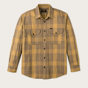 Vintage wash alaskan guide shirt by Filson | Light brown / ochre (Brown)