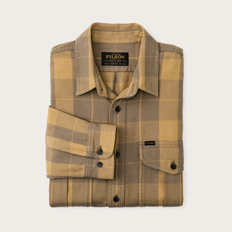 Vintage wash alaskan guide shirt by Filson | Light brown / ochre (Brown)