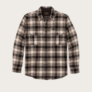 Northwest wool shirt by Filson | Cream / brown plaid (Brown)