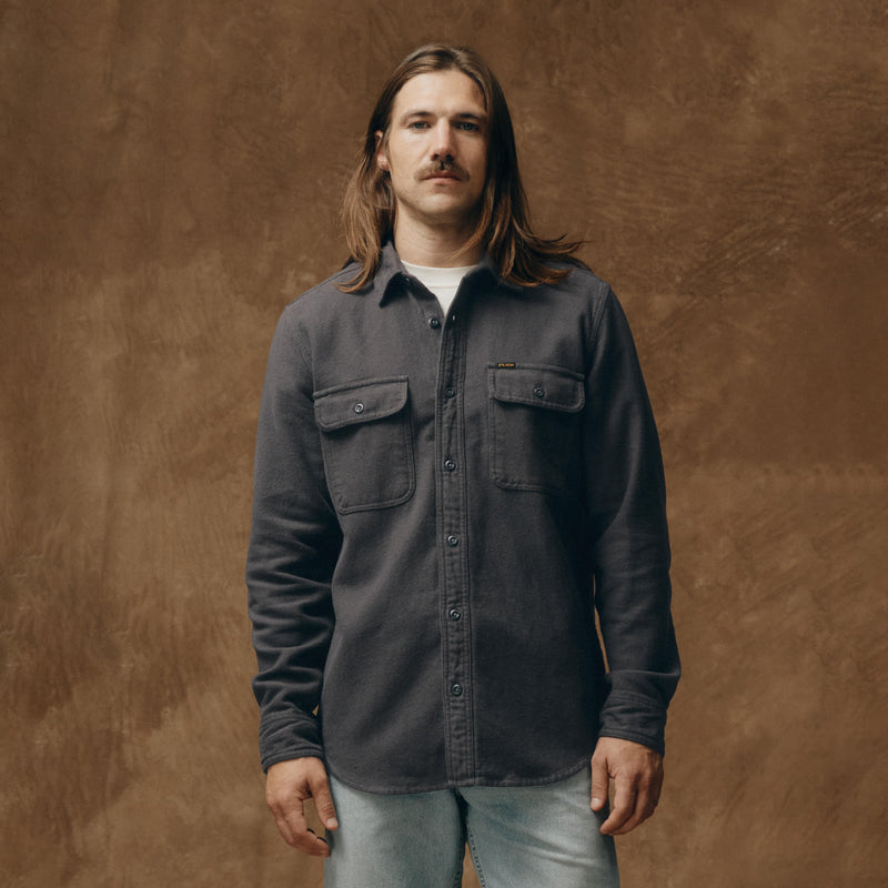 Vintage flannel work shirt by Filson | Charcoal (Black)