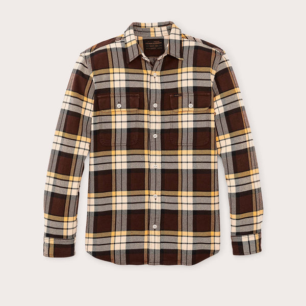 Vintage flannel work shirt by Filson | Brown / yellow / mul