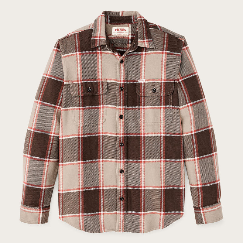 Vintage flannel work shirt by Filson | Tan / orange / multi (Multicolor)