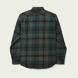 Vintage flannel work shirt by Filson | Green / olive / blac (Green)