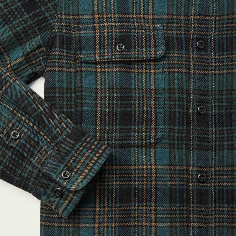 Vintage flannel work shirt by Filson | Green / olive / blac (Green)