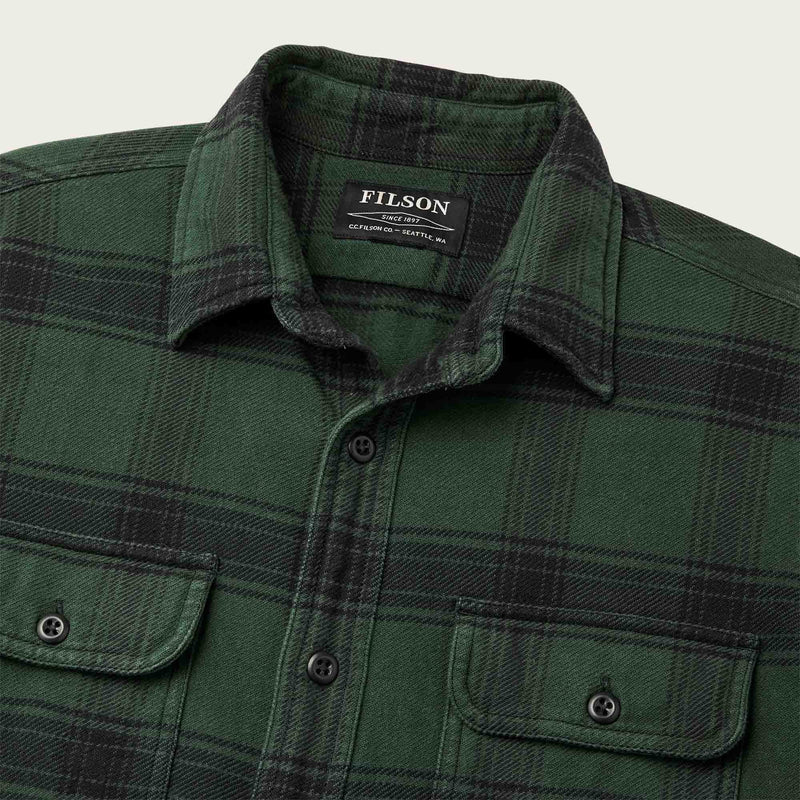 Vintage flannel work shirt by Filson | Green / black (Green)