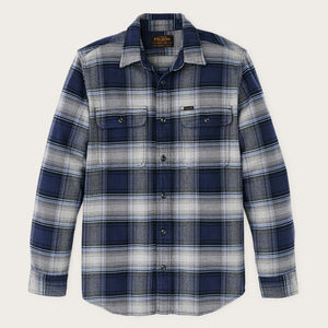 Vintage flannel work shirt by Filson | Light blue / navy pl (Blue)