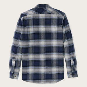 Vintage flannel work shirt by Filson | Light blue / navy pl (Blue)
