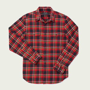 Vintage flannel work shirt by Filson | Red /black / gold (Red)