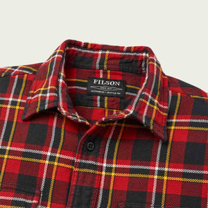 Vintage flannel work shirt by Filson | Red /black / gold (Red)