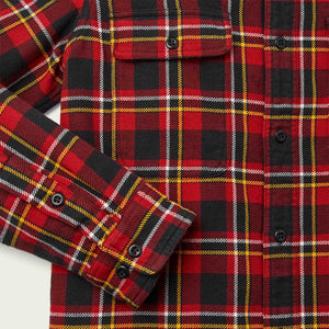 Vintage flannel work shirt by Filson | Red /black / gold (Red)