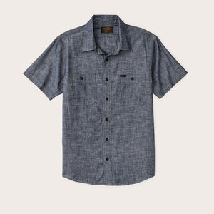 Short sleeve chambray shirt by Filson | Rinse indigo (Blue)