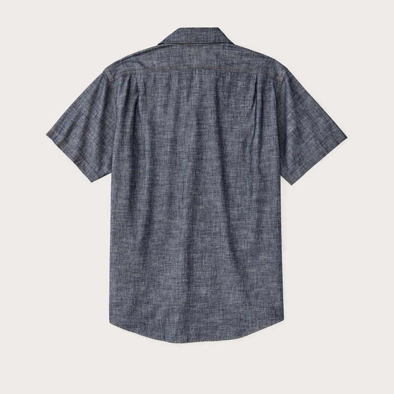 Short sleeve chambray shirt by Filson | Rinse indigo (Blue)