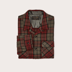 Buckner wool camp shirt by Filson | Olive / red / multi (Multicolor)