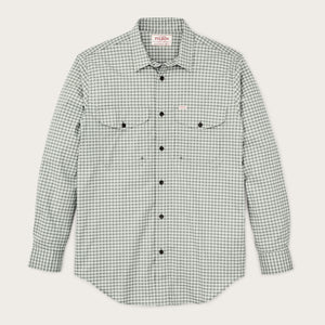Twin lakes sport shirt by Filson | Gray / olive check (Grey)