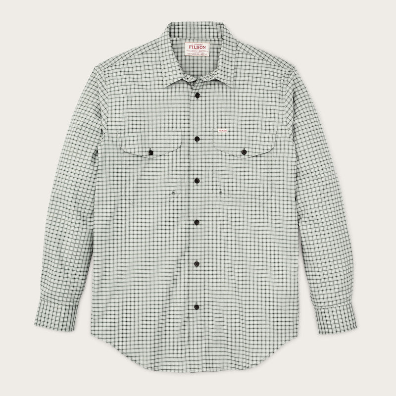 Twin lakes sport shirt by Filson | Gray / olive check (Grey)