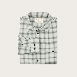 Twin lakes sport shirt by Filson | Gray / olive check (Grey)