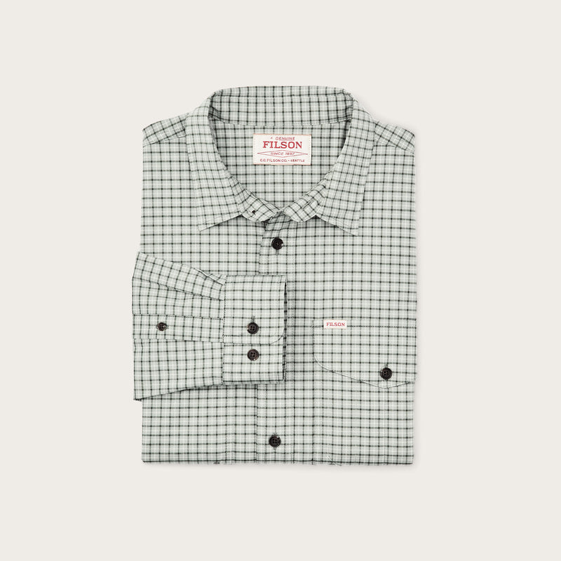 Twin lakes sport shirt by Filson | Gray / olive check (Grey)
