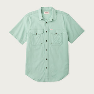Twin lakes short sleeve sport shirt by Filson | Granite green (Blue)