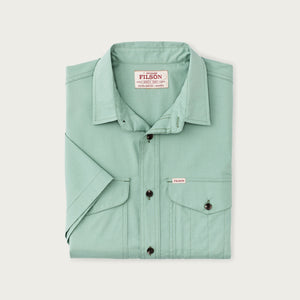 Twin lakes short sleeve sport shirt by Filson | Granite green (Blue)