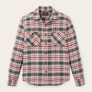 Rangeland flannel shirt by Filson | Red / gray plaid (Red)