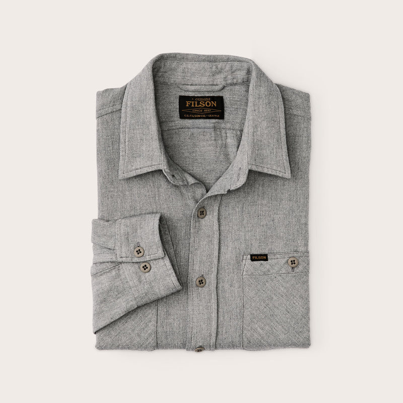 The rangeland flannel shirt by Filson | Light heather gray (Gray)