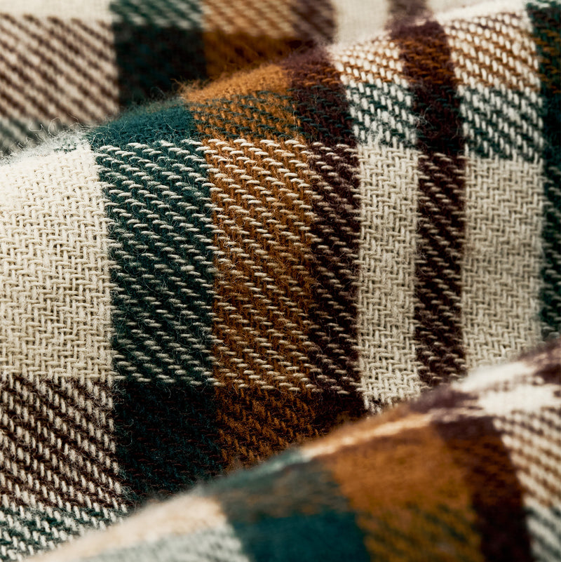Rangeland flannel shirt by Filson | Green / bronze plaid (Green)