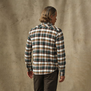 Rangeland flannel shirt by Filson | Green / bronze plaid (Green)