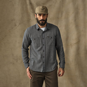 Rangeland flannel shirt by Filson | Navy / tan plaid (Gray)