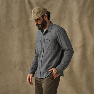 Rangeland flannel shirt by Filson | Navy / tan plaid (Gray)