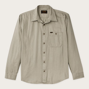 Shipwright fine twill shirt by Filson | Gray khaki (Beige)