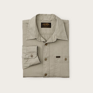 Shipwright fine twill shirt by Filson | Gray khaki (Beige)