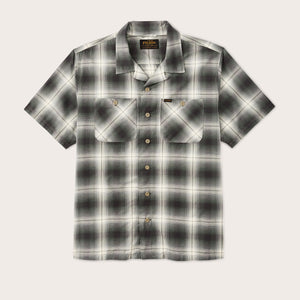 Greenwood short sleeve camp shirt by Filson | Olive / beige ombre (Multicolor)