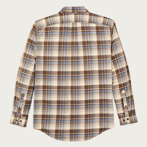 Lightweight alaskan guide shirt by Filson | Cream / blue / multi (Brown)