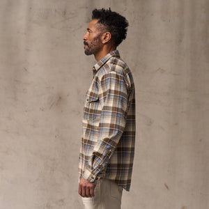 Lightweight alaskan guide shirt by Filson | Cream / blue / multi (Brown)