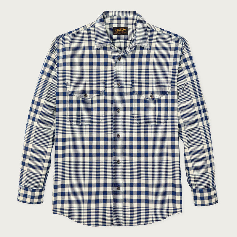 Lightweight alaskan guide shirt by Filson | Indigo multi plaid (Blue)