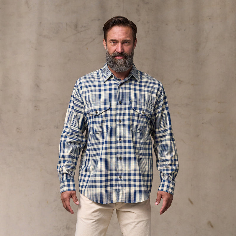 Lightweight alaskan guide shirt by Filson | Indigo multi plaid (Blue)