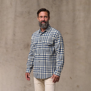 Lightweight alaskan guide shirt by Filson | Indigo multi plaid (Blue)